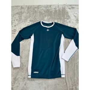 Rashguard Jiu Jitsu Men's Size XS Green Long Sleeve JJ World League Brand New